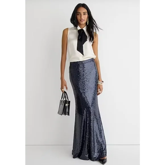24. J.Crew Marie Marot X J.Crew sequin maxi skirt - Picture 3 of 12